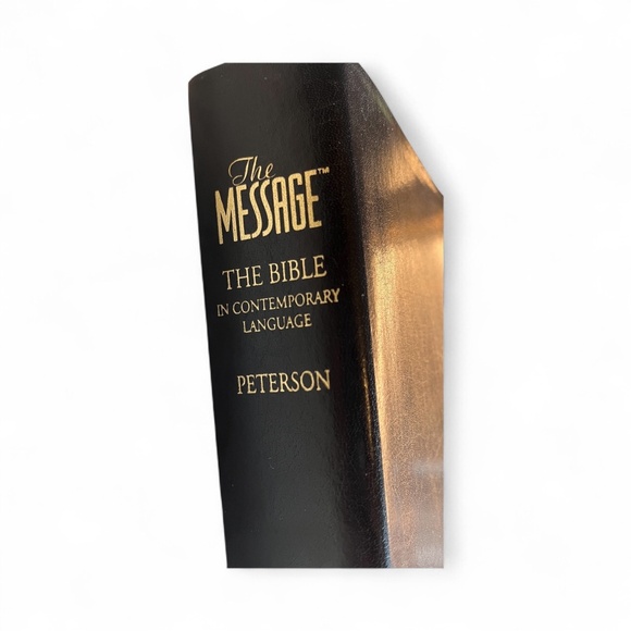 The Message - THE BIBLE in contemporary language - Black bonded leather - gold - Picture 1 of 9